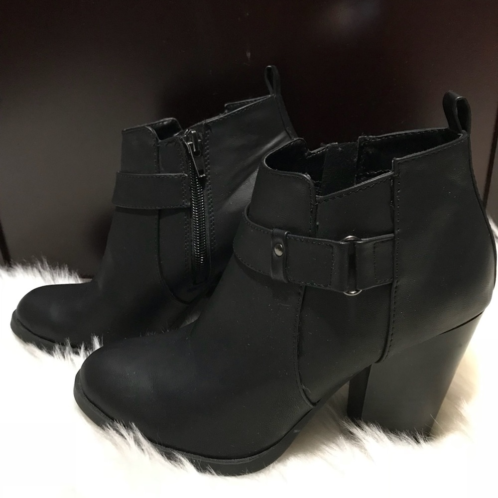 Black ankle boots